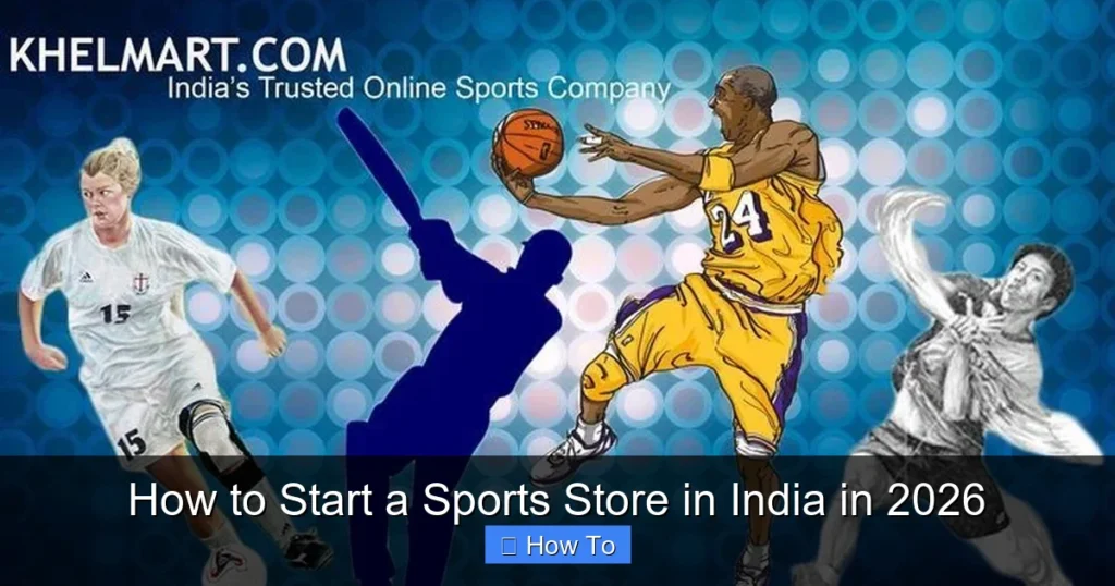 How to Start a Sports Store in India in 2026