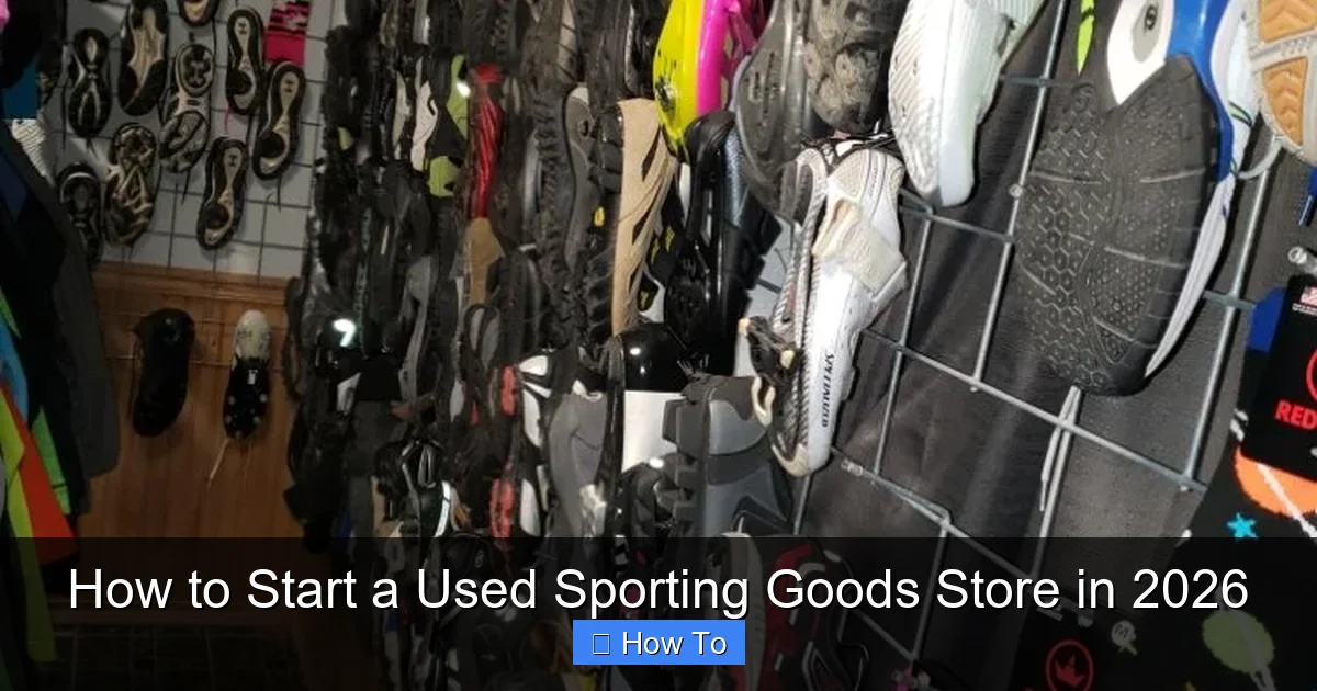 How to Start a Used Sporting Goods Store in 2026
