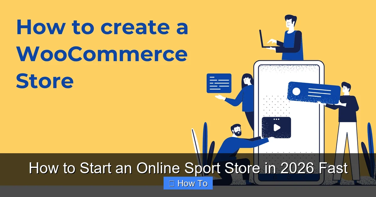 How to Start an Online Sport Store in 2026 Fast