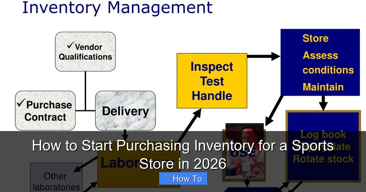 How to Start Purchasing Inventory for a Sports Store in 2026