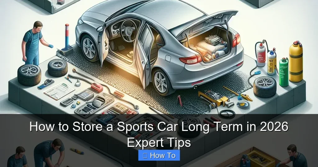 How to Store a Sports Car Long Term in 2026 Expert Tips