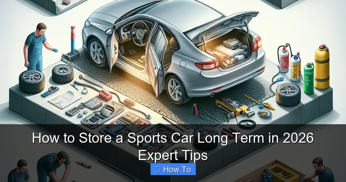 How to Store a Sports Car Long Term in 2026 Expert Tips