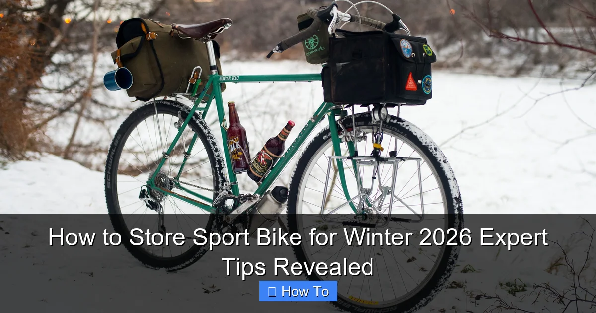 How to Store Sport Bike for Winter 2026 Expert Tips Revealed