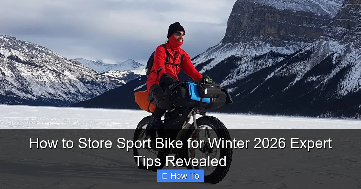 How to Store Sport Bike for Winter 2026 Expert Tips Revealed