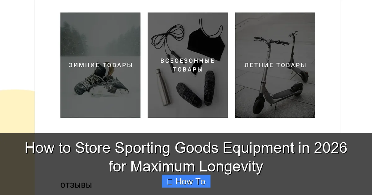 How to Store Sporting Goods Equipment in 2026 for Maximum Longevity