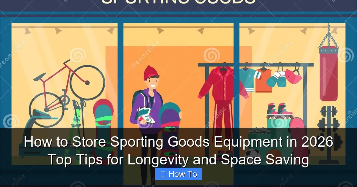 How to Store Sporting Goods Equipment in 2026 Top Tips for Longevity and Space Saving