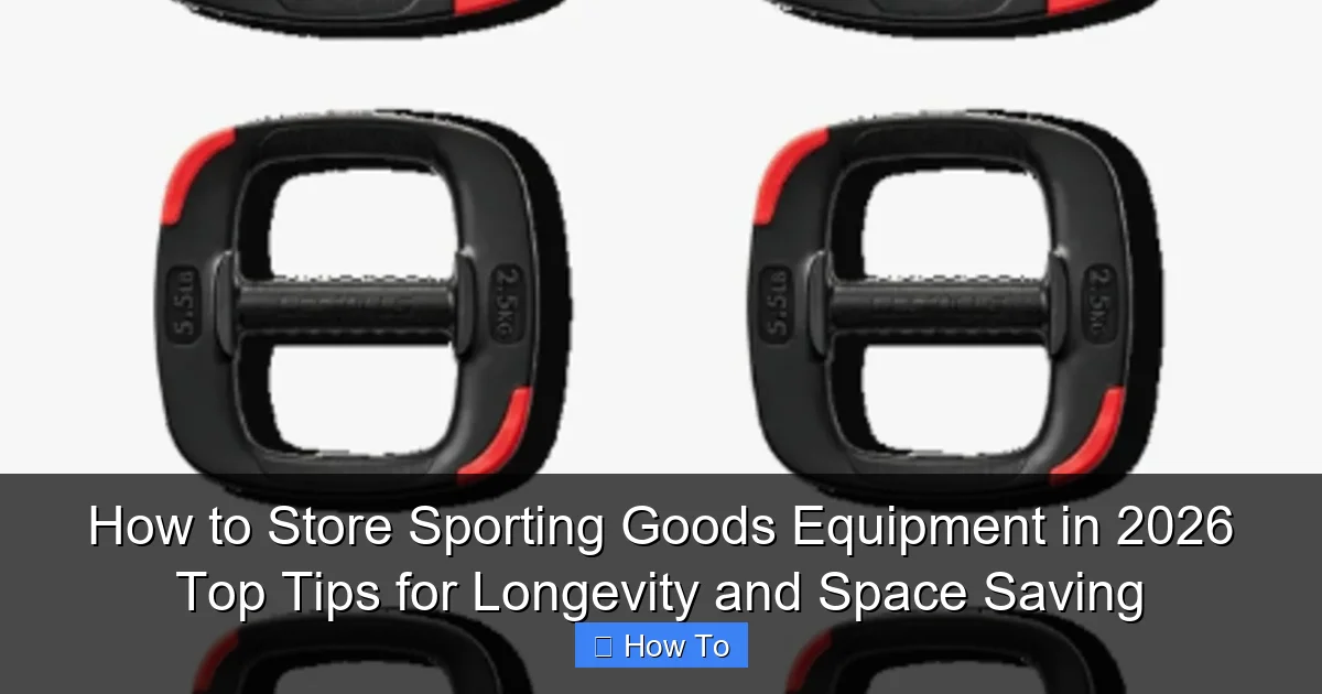 How to Store Sporting Goods Equipment in 2026 Top Tips for Longevity and Space Saving