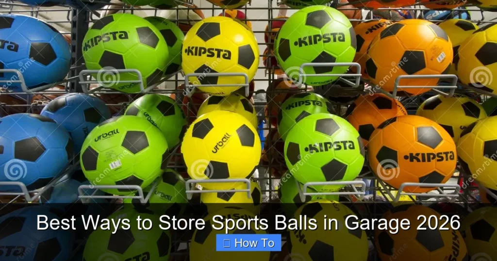 Best Ways to Store Sports Balls in Garage 2026