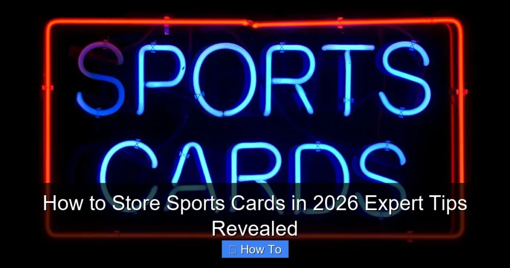 How to Store Sports Cards in 2026 Expert Tips Revealed