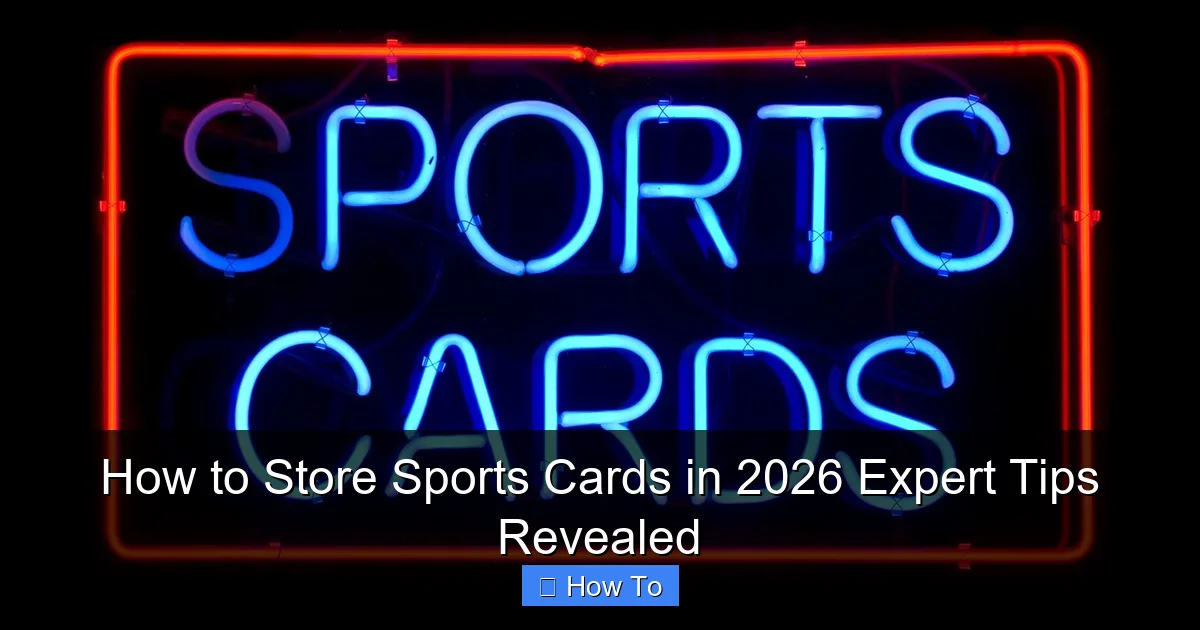 How to Store Sports Cards in 2026 Expert Tips Revealed