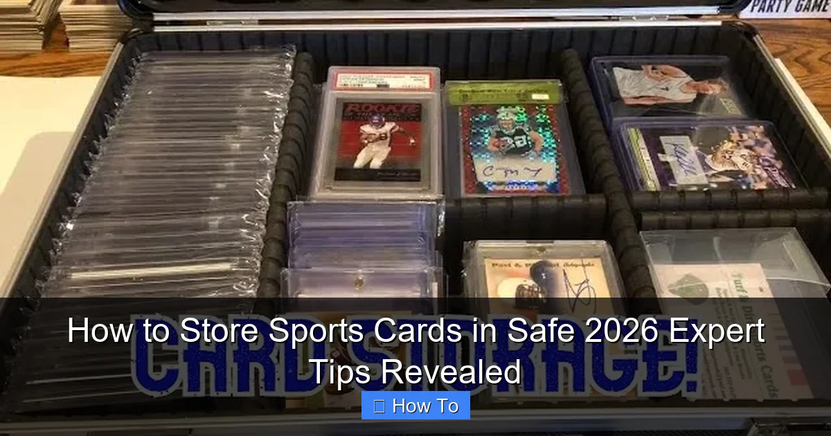 How to Store Sports Cards in Safe 2026 Expert Tips Revealed