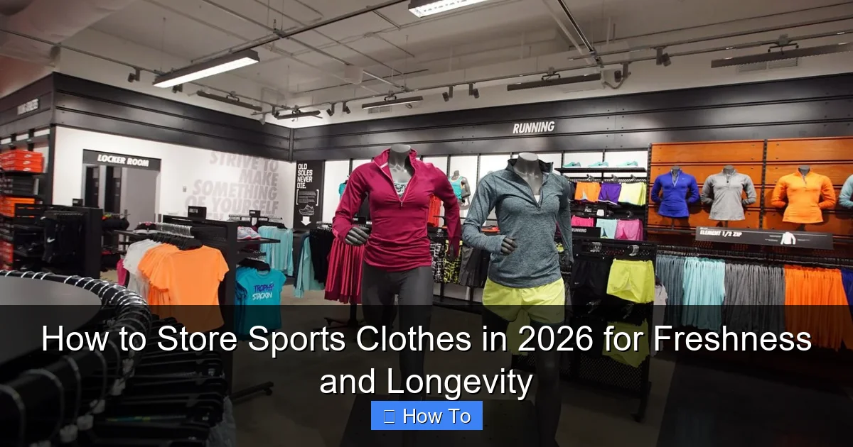 How to Store Sports Clothes in 2026 for Freshness and Longevity