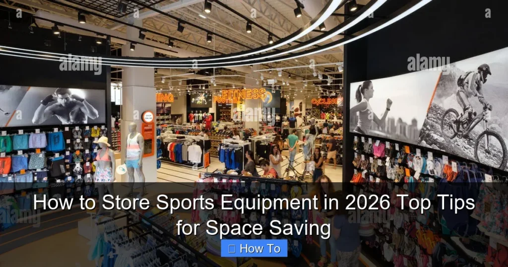 How to Store Sports Equipment in 2026 Top Tips for Space Saving
