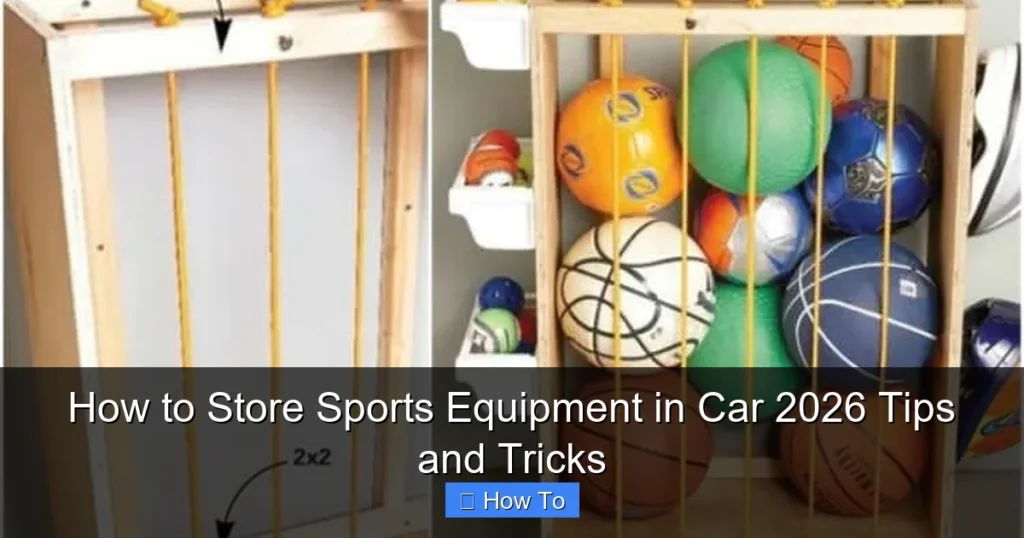 How to Store Sports Equipment in Car 2026 Tips and Tricks
