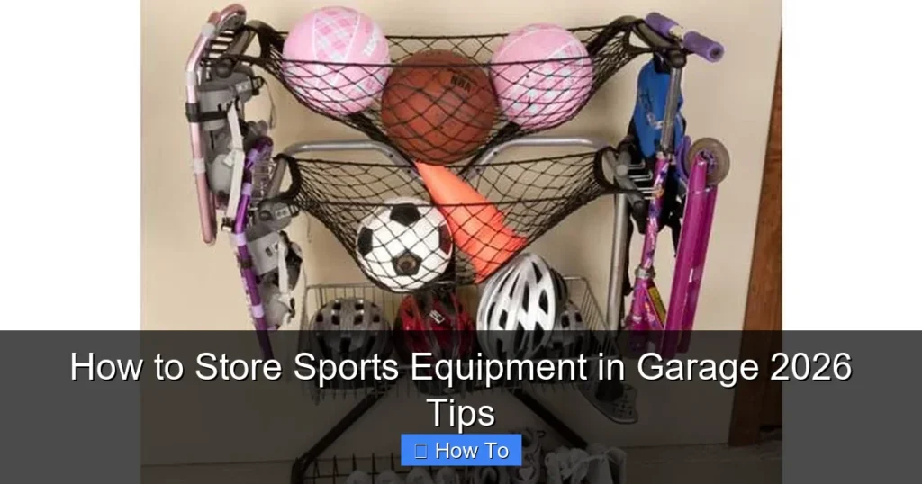 How to Store Sports Equipment in Garage 2026 Tips