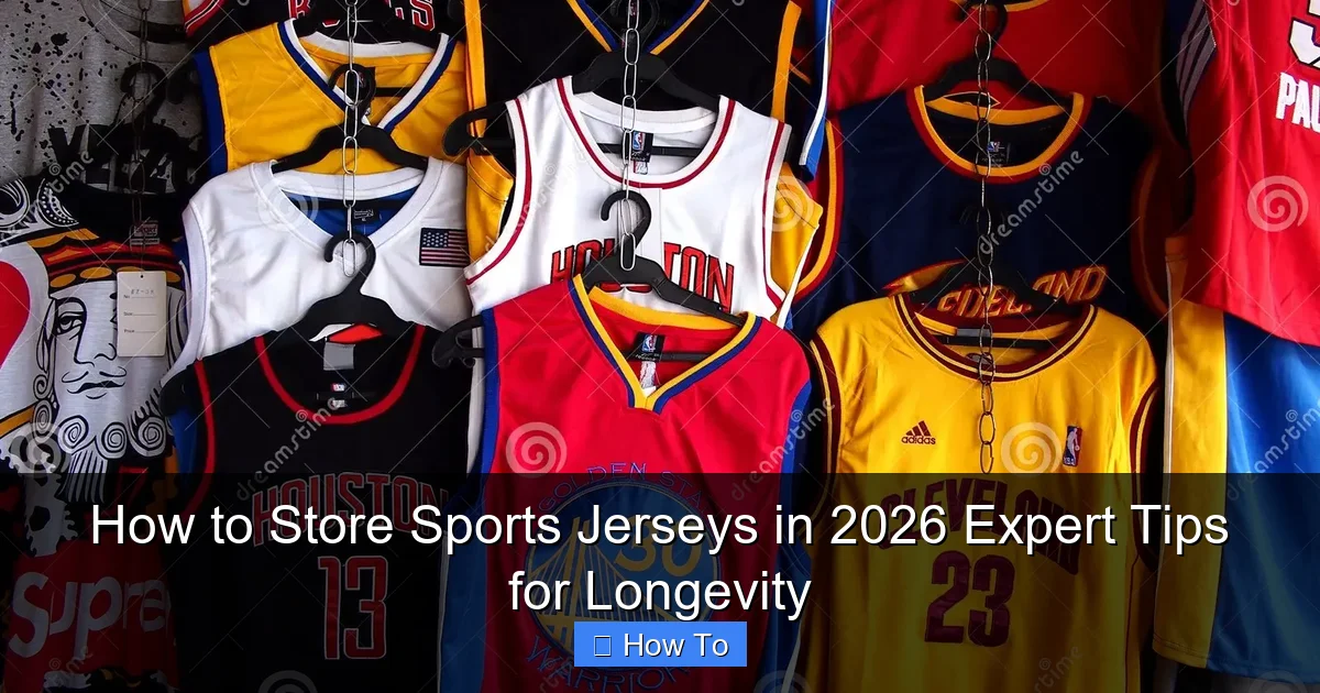 How to Store Sports Jerseys in 2026 Expert Tips for Longevity