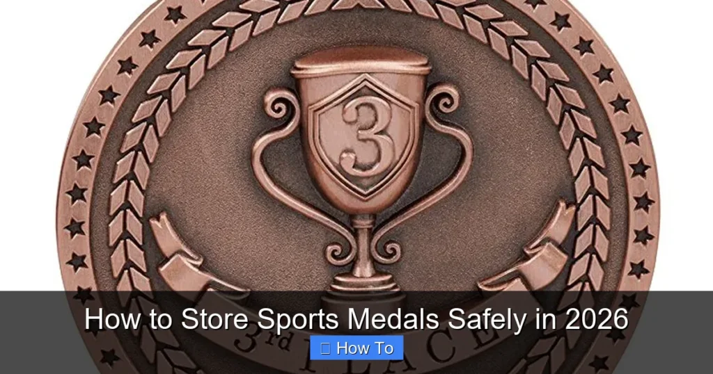 How to Store Sports Medals Safely in 2026