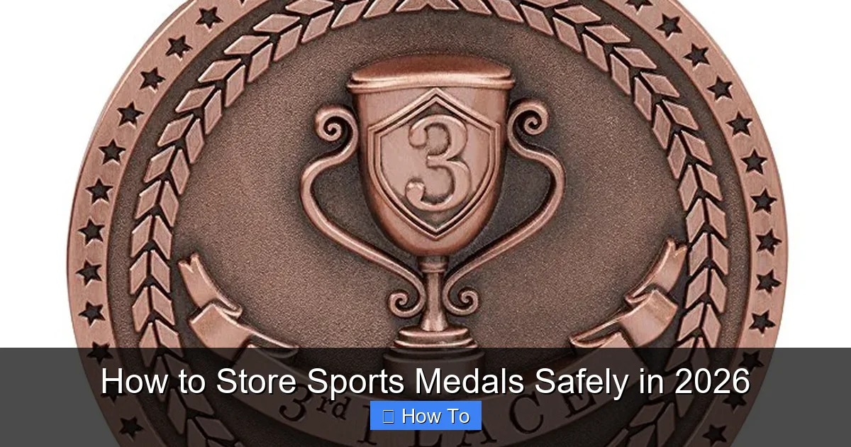 How to Store Sports Medals Safely in 2026