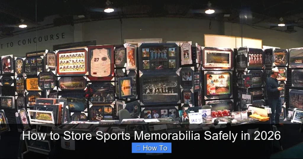 How to Store Sports Memorabilia Safely in 2026