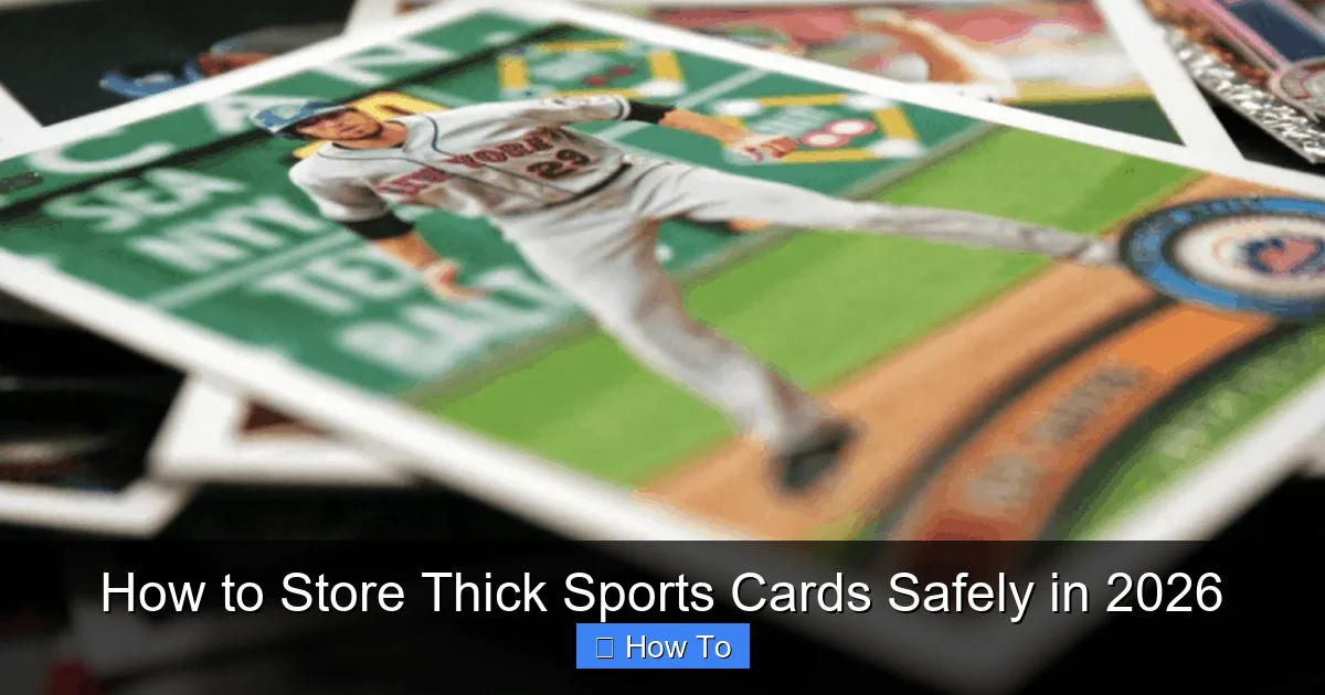 How to Store Thick Sports Cards Safely in 2026