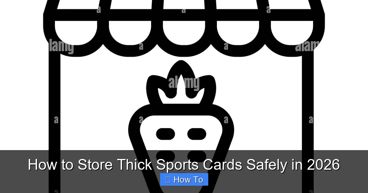 How to Store Thick Sports Cards Safely in 2026