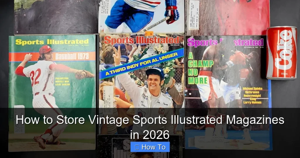 How to Store Vintage Sports Illustrated Magazines in 2026