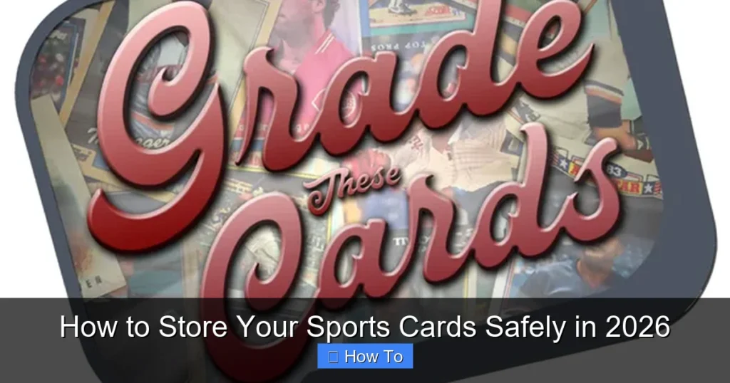 How to Store Your Sports Cards Safely in 2026