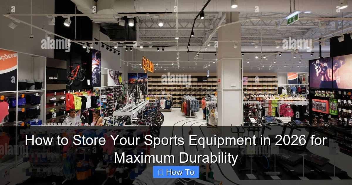 How to Store Your Sports Equipment in 2026 for Maximum Durability