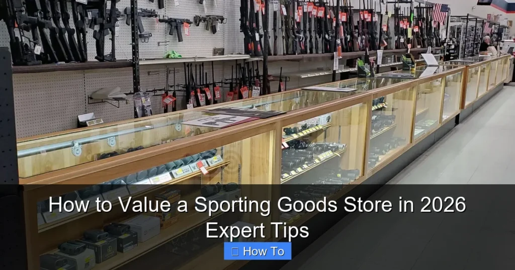 How to Value a Sporting Goods Store in 2026 Expert Tips