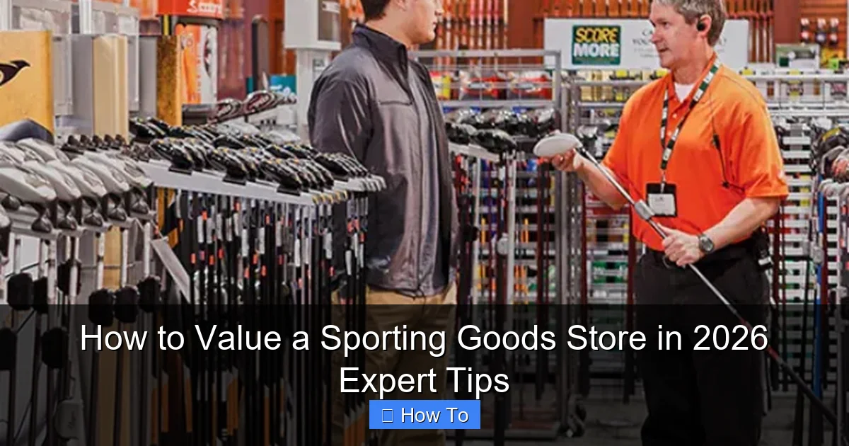 How to Value a Sporting Goods Store in 2026 Expert Tips