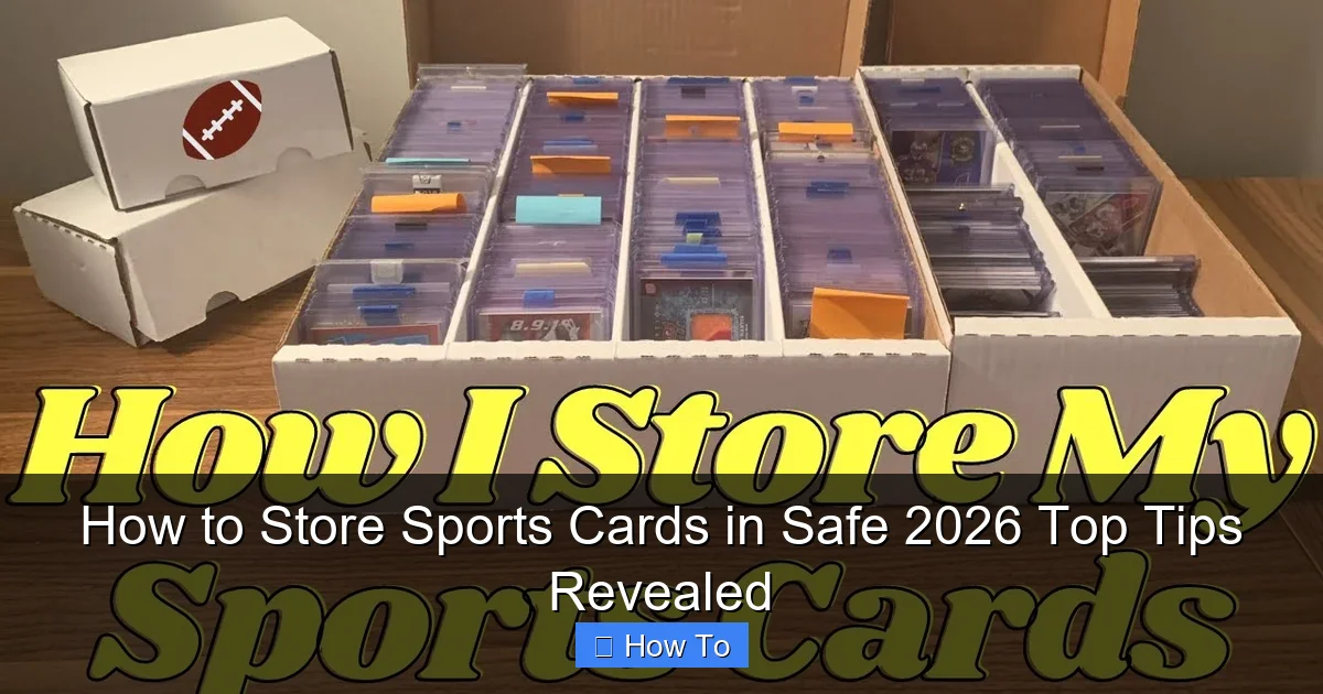 How to Store Sports Cards in Safe 2026 Top Tips Revealed