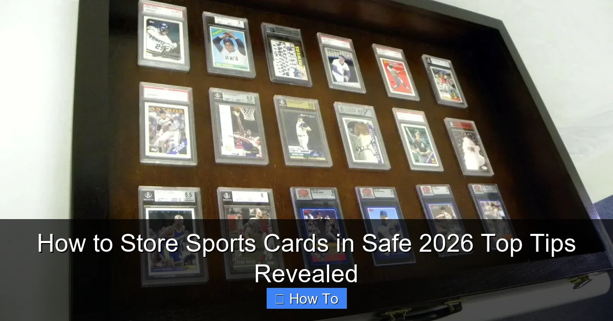 How to Store Sports Cards in Safe 2026 Top Tips Revealed