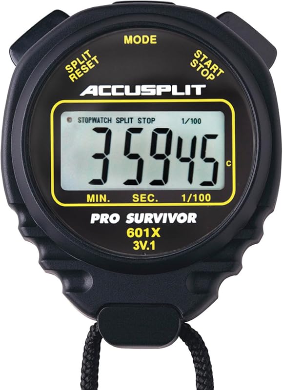 ACCUSPLIT Pro Survivor - A601X Stopwatch, Clock, Extra Large Display