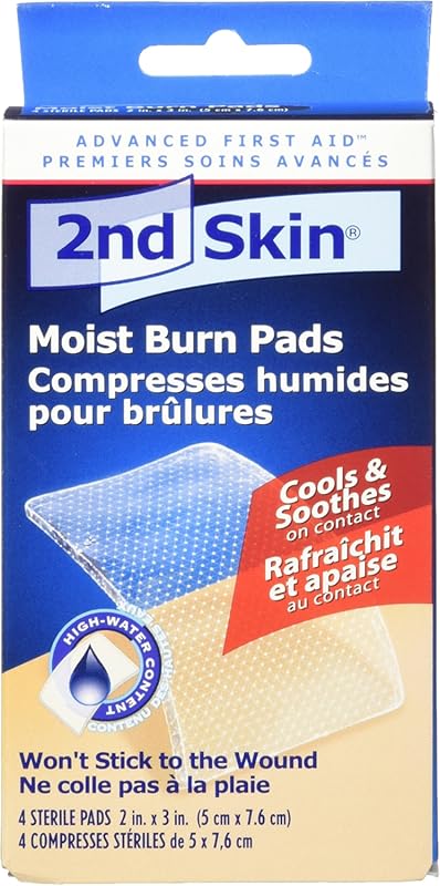 Spenco 2nd Skin Moist Burn Pads, Medium , 4-Count