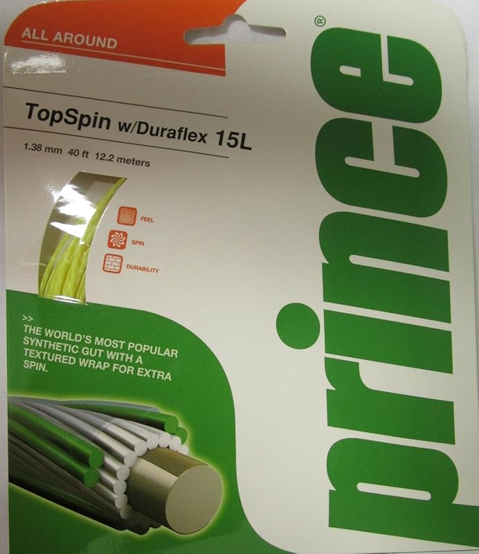Prince Topspin with Duraflex 15l White Tennis String