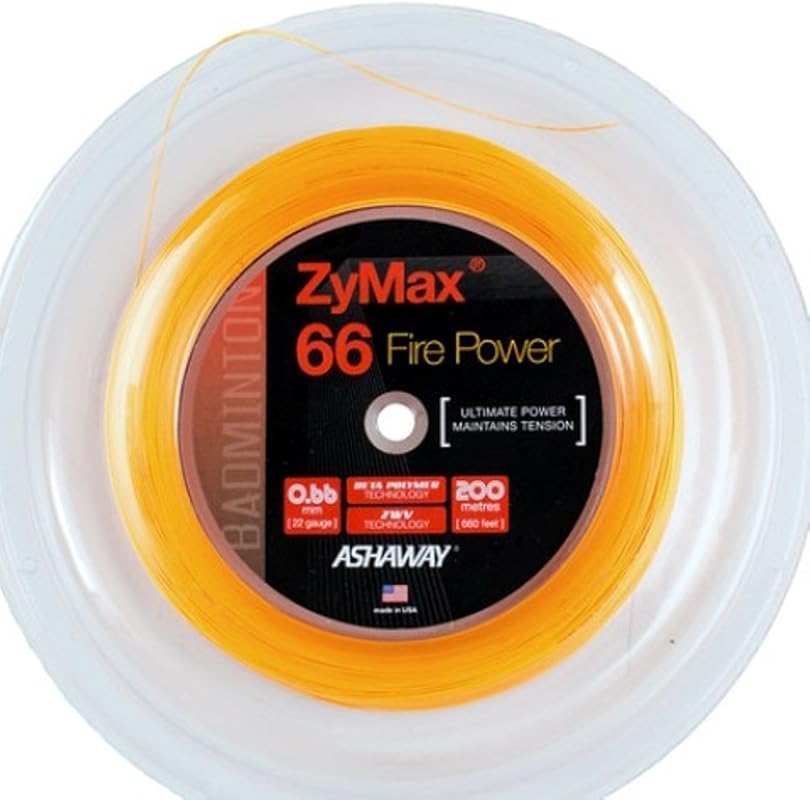Ashaway Fire POWER Zymax 66 String
