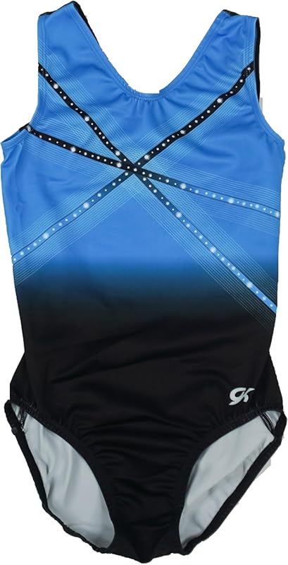 GK Glitz & Glam Gymnastics Leotard for Girls with Matching Scrunchie