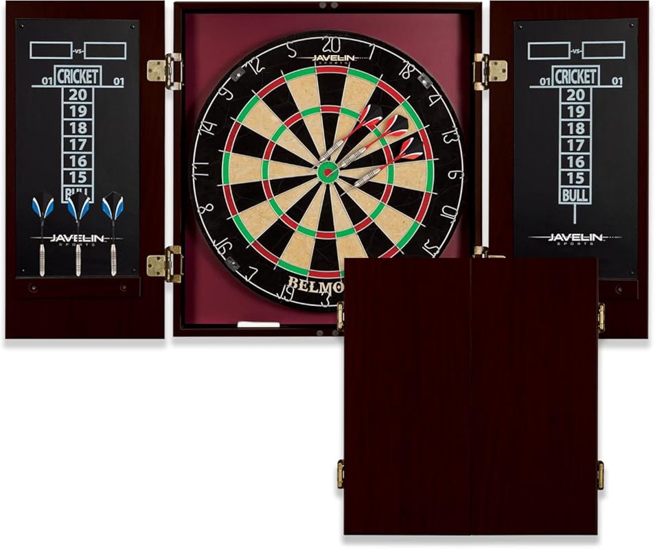 EastPoint Sports Belmont Bristle Dartboard and Cabinet Set