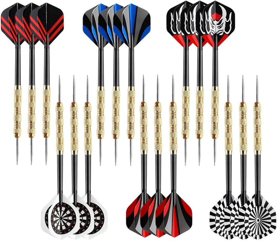 Accmor Metal Tip Darts, Steel Tip Darts, Professional Metal Darts, Dar