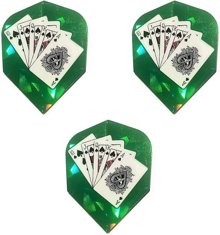 Harrows Hologram Royal Flush Spades 75 Micron Strong Dart Flights