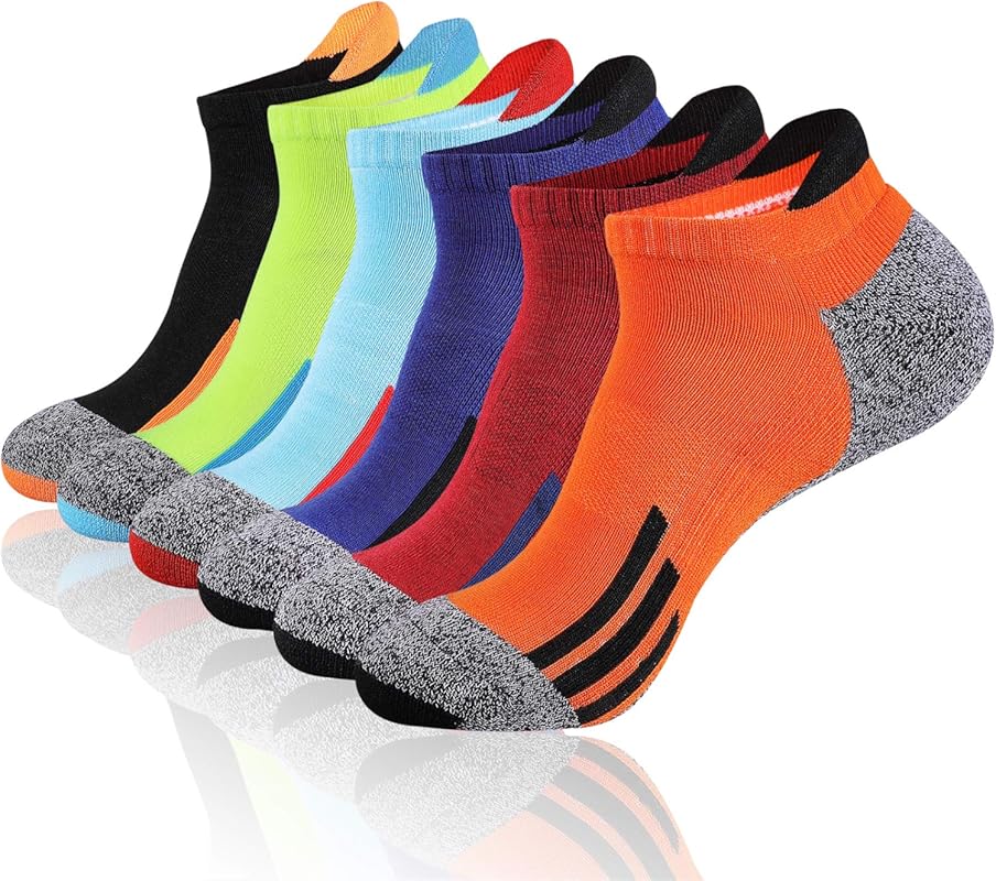 JOYNÉE Mens Ankle Low Cut Athletic Tab Socks for Men Sport Comfort Cus