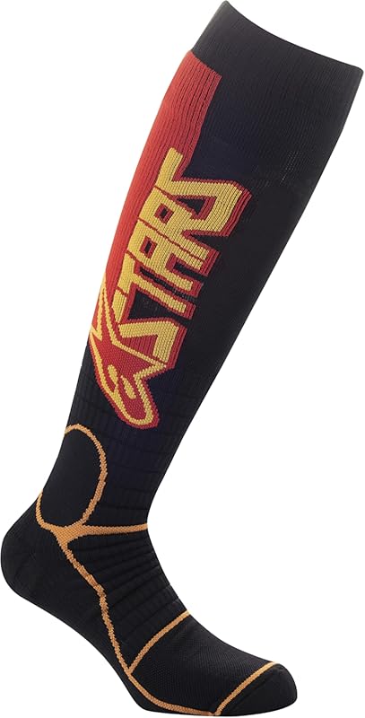 Alpinestars Mx Pro Socks Black/Yellow/Tangerine Lg