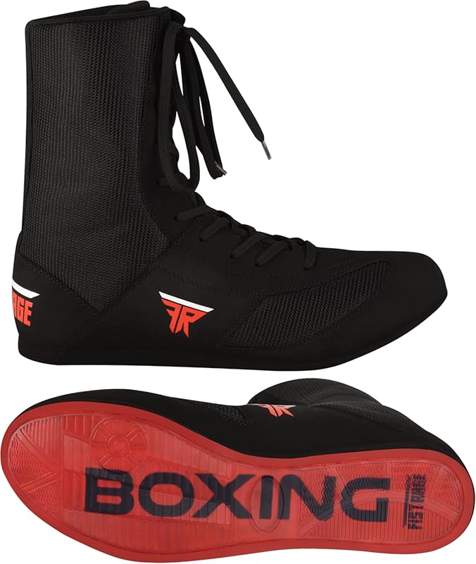 FISTRAGE Leather Kick Boxing Shoes Fighting Sports Master Training Mes
