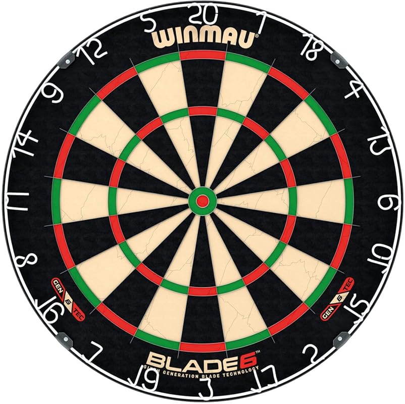 WINMAU Dart Board - Blade 6 Dartboard | Blade 6 Bundle - Professional 