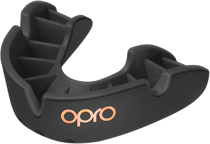 OPRO Bronze Sports Mouthguard – Custom-Fit Slim Design for Football, W