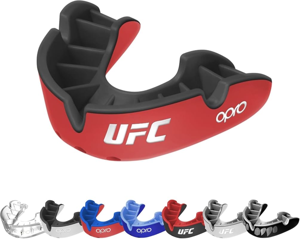 OPRO Silver UFC Mouthguard – Moldable Multi-Layer Protection for Boxin