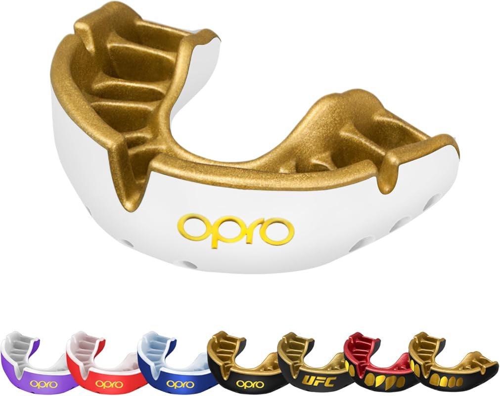 OPRO Gold Mouthguard – Moldable Premium Fit for Boxing, MMA, Rugby, Ho