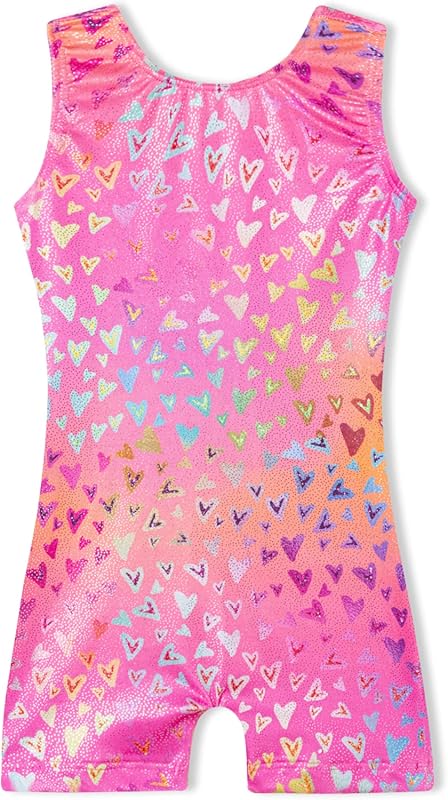 Domusgo Gymnastics Leotards for Girls Sparkly One-Piece Pro Kids Unita