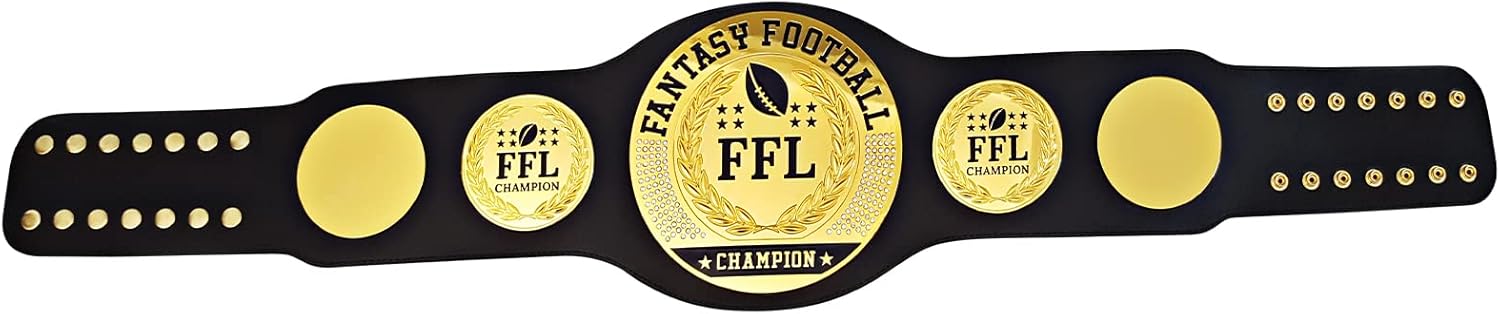 Fantasy Football Belt, Customizable Championship Belt Award Soccer Tro