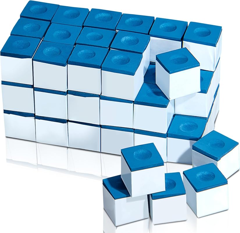 Peradon Century Pool Chalk Cubes for Billiard Cue Tips, Home and Club
